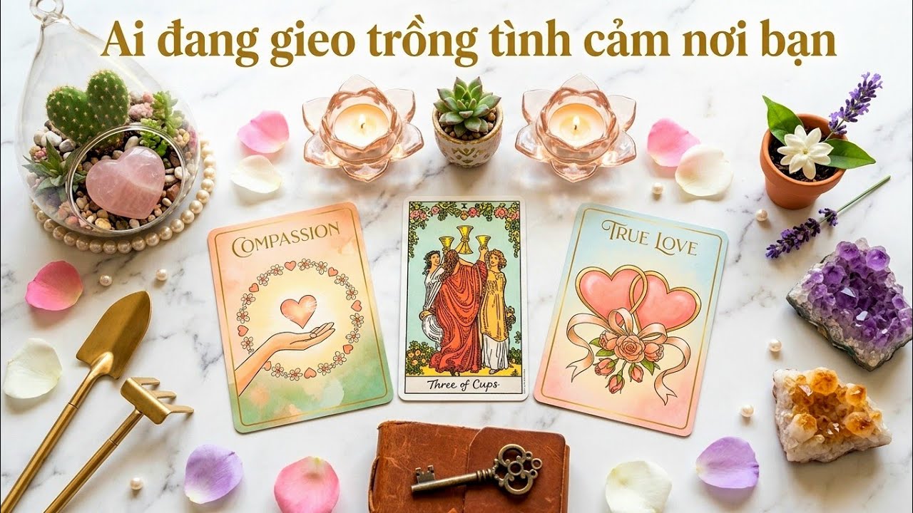 Ai đang gieo trồng tình cảm nơi bạn 💘💥🥰 #vtarot #xemtarot 