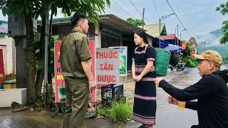 The mute girl felt quite sad when the police officer's friend spoke about her