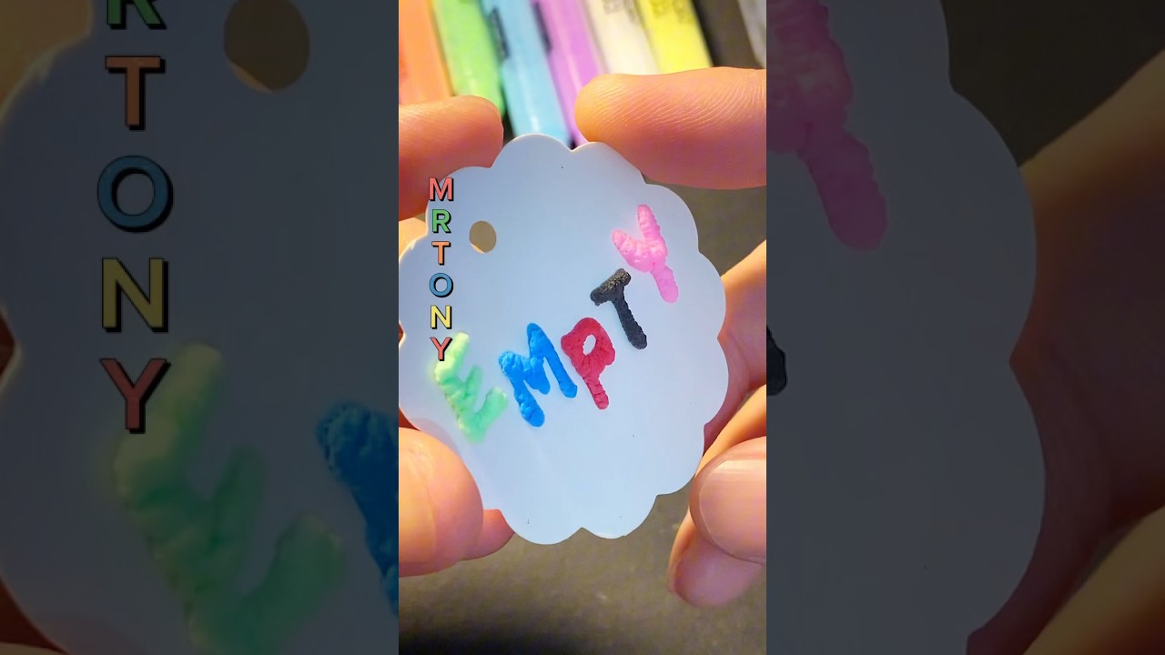 Drawing letter EMPTY🤗 Heating magic popcorn pen 