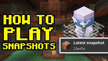How To Play Minecraft Snapshots! (Java Edition 2023)