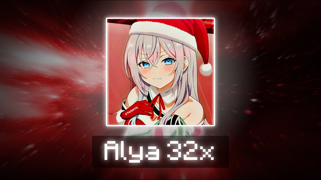 Alya 32x Texture Pack For MCPE 1.21+ | Christmas Special Pack ❄️ By xThonyG