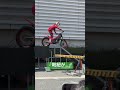 問題発生⁈ さっと降りる方向を変える中川瑠菜選手！　#motorcycle #バイク #trial #トライアル