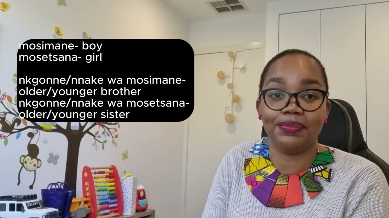 Learn Setswana Family Words | How to Describe Your Family in English & Setswana
