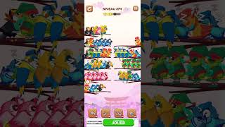 bird sort 2 color puzzle solution niveau 374 #games #gaming #puzzle #puzzlegame #androidgames