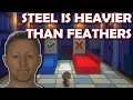Paper Mario: The Origami King but steel is heavier than feathers (Limmy&#39;s Show meme)