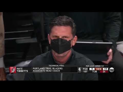 Michael Porter Jr  SHOVES Jusuf Nurkic on His Way to The Bench