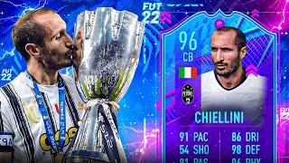 BEST SBC OF THE YEAR!?! 🤑96 End Of An Era Chiellini FIFA 22 Player Review!!!