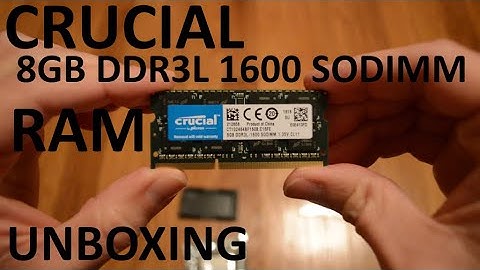 Unboxing Crucial 8GB DDR3L - 1600 SODIMM RAM