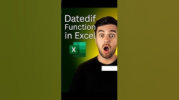 how to Datedif Function in Excel 😎#excel #short