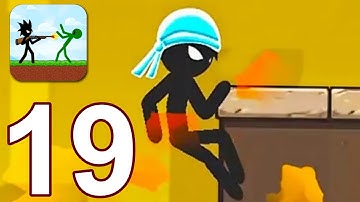 Stickman Zombie Shooter - Gameplay Walkthrough Part 19 - Chapter 7 : City  (iOS,Android)