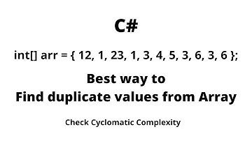How to Find or Get Duplicate Values from Array in C#?