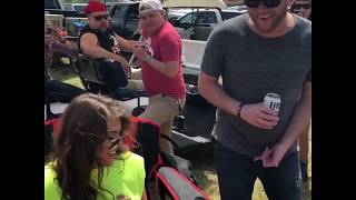 Celebrity Cole Swindell singing with Ella Langley at Alpha Psi Rodeo Net Worth