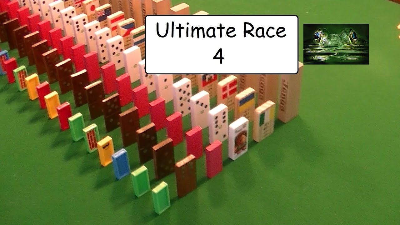 Ultimate Race 4 Disney Jenga India China Domino Rally World Dominoes