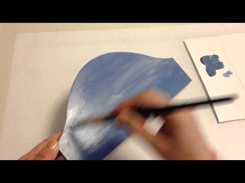 トールペイント サンド、シーラー、下地まで Sanding, sealing and