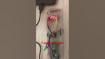 Raspberry Pi Pico W: 7 segment display using 74HC595 #raspberrypico #electronics