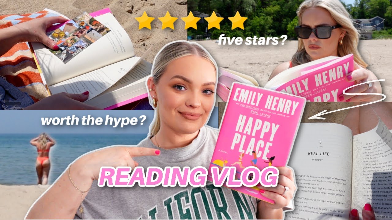 READING VLOG - summer romance: happy place 📖💖