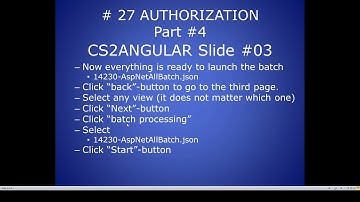 Docset for CS2Angular: AUTHORIZATION Part #4