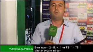 Bursasporun Şampi̇yon Olduğu Daki̇kada Mutluluktan Ağlayan Spi̇ker