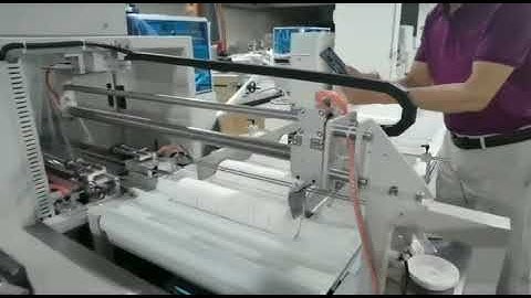 Automatic paper cup stack shrink wrapping machine