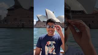 I am in a boat Infront of Sydney opera house river .#australia #operahouse #boat