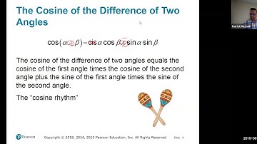 5.2 Sum and Difference Formulas, part 1