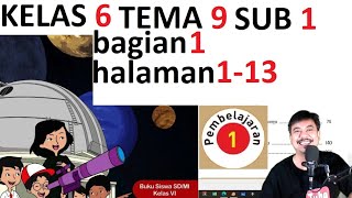 tema 9 kelas 6 subtema 1 halaman 1 13 menjelajahi angkasa luar bagian 1  revisi 2018
