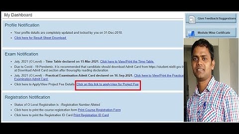 O level Project for Direct Students and Clarification For 100 Rupees Fee Show on Your Dashboard