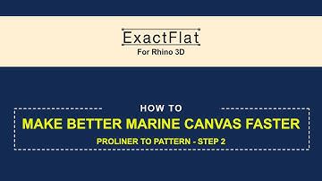 How to Make Better Marine Canvas Faster. Proliner to Pattern. Step 2