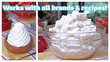 How to Make Stabilized VEGAN Whipped Cream