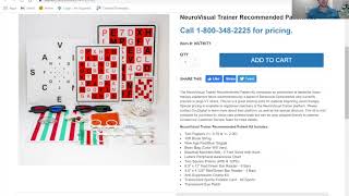 Vision Therapy Equipment Kits with NeuroVisual Trainer