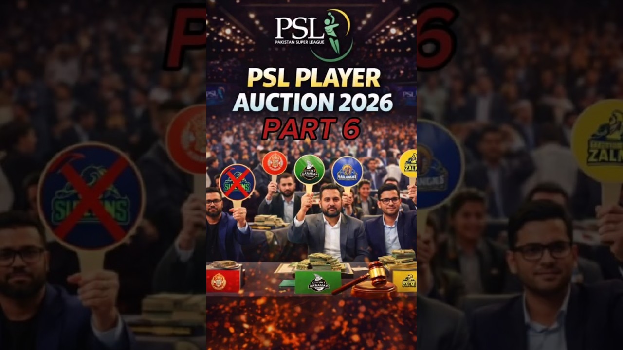 Part 6| PSL Players Auction 2026 | James Vince and Michael Bracewell in Zalmi 