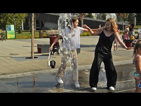 August.Fountain.White and black wet joys of Summer/Август.Фонтан.Белые и черные мокрые радости Лета!