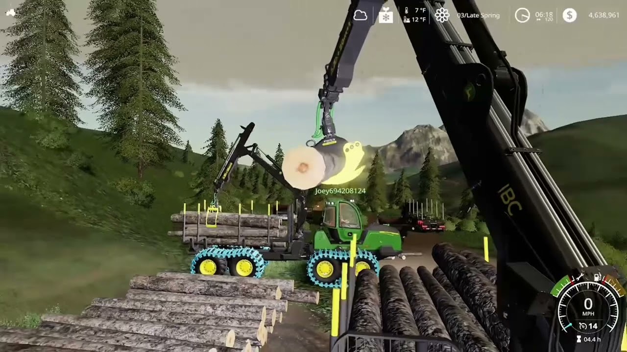 Unloading forwarder on fs19 Xbox one (the logging series)