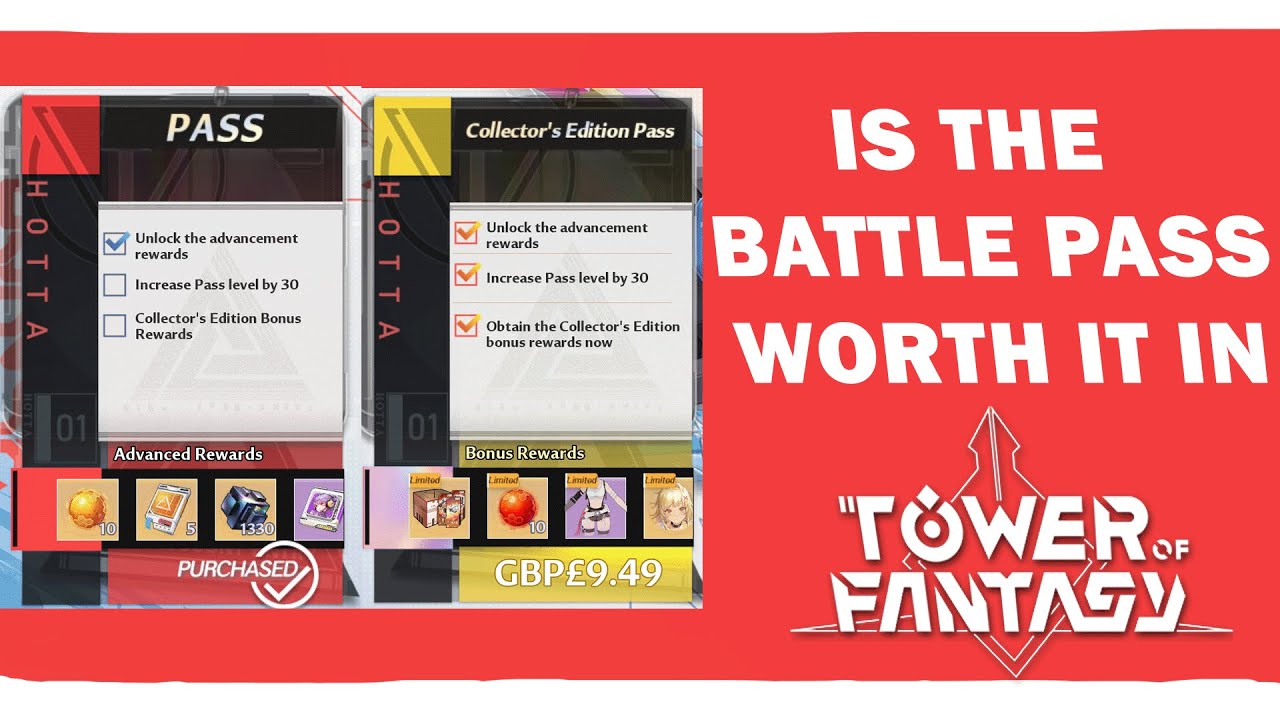 IS THE TOWER OF FANTASY BATTLE PASS WORTH IT?