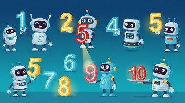 Little Robot Counting | Learn Numbers 1–10 with Robots | ToonBeats Studio