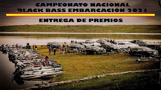 CAMPEONATO ESPAÑA BLACK BASS EMBARCACIÓN 2021 - ENTREGA DE PREMIOS
