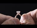 Miyabi handmounting a 06carat decagon diamond engagement ring