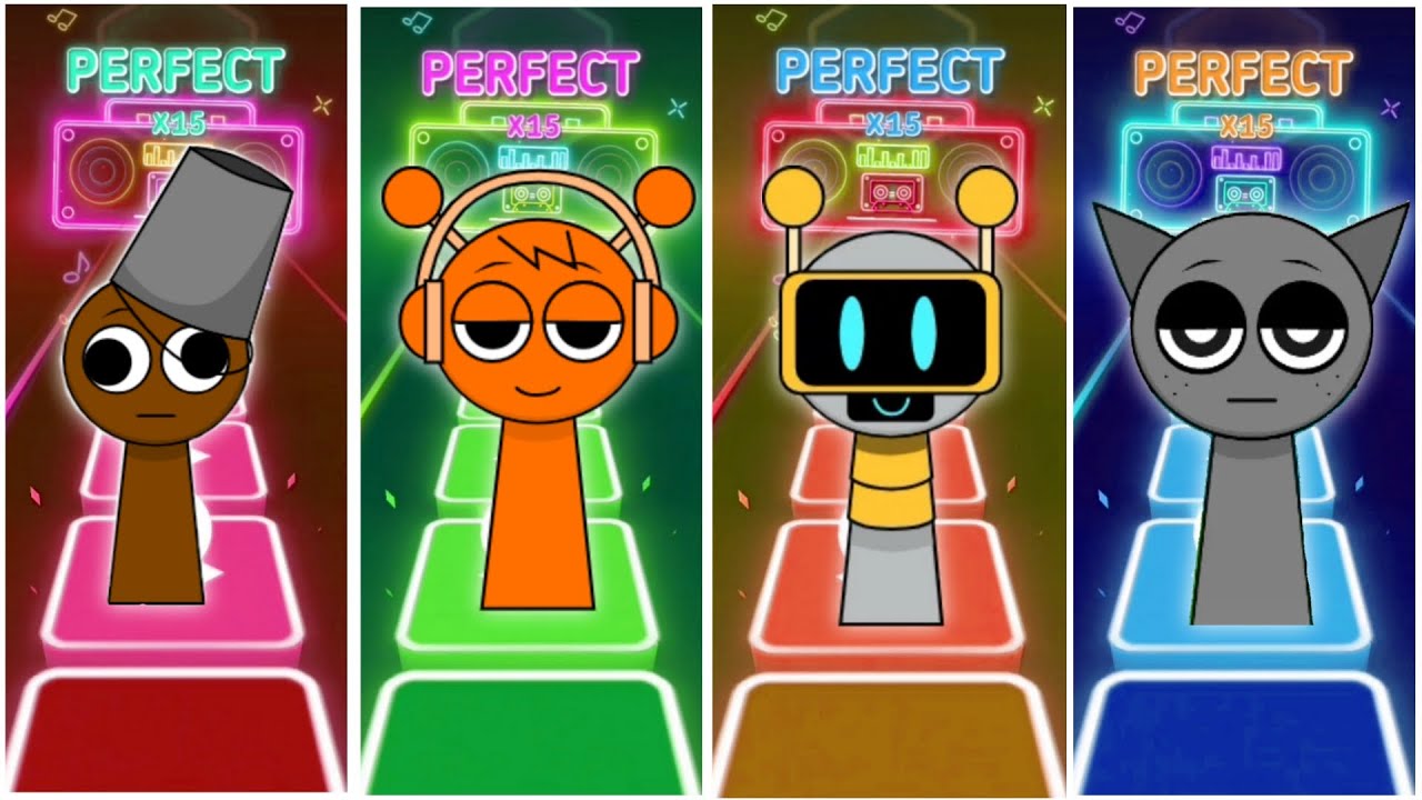 Sprunki Tiles Hop Gameplay | Epic Music Rhythm