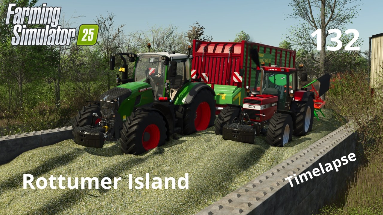 ENSILING THE FIRST GRASS CUT AND PLOWING GRASSLAND | ROTTUMER ISLAND ...