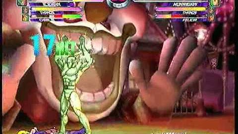 MvC2 Online (360): Brett (Ice/Cha/Tha) vs useleSSSavant (Fel/Mor/Tha) 47 .:1.12.11:.