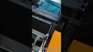 Double head 50 hydraulic chamfering machine produces smooth chamfers on square bars