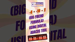 🎯 Practice -8 Formula in Abacus | −8 = −10 + 2 | Big Friends Digital Tool Practice