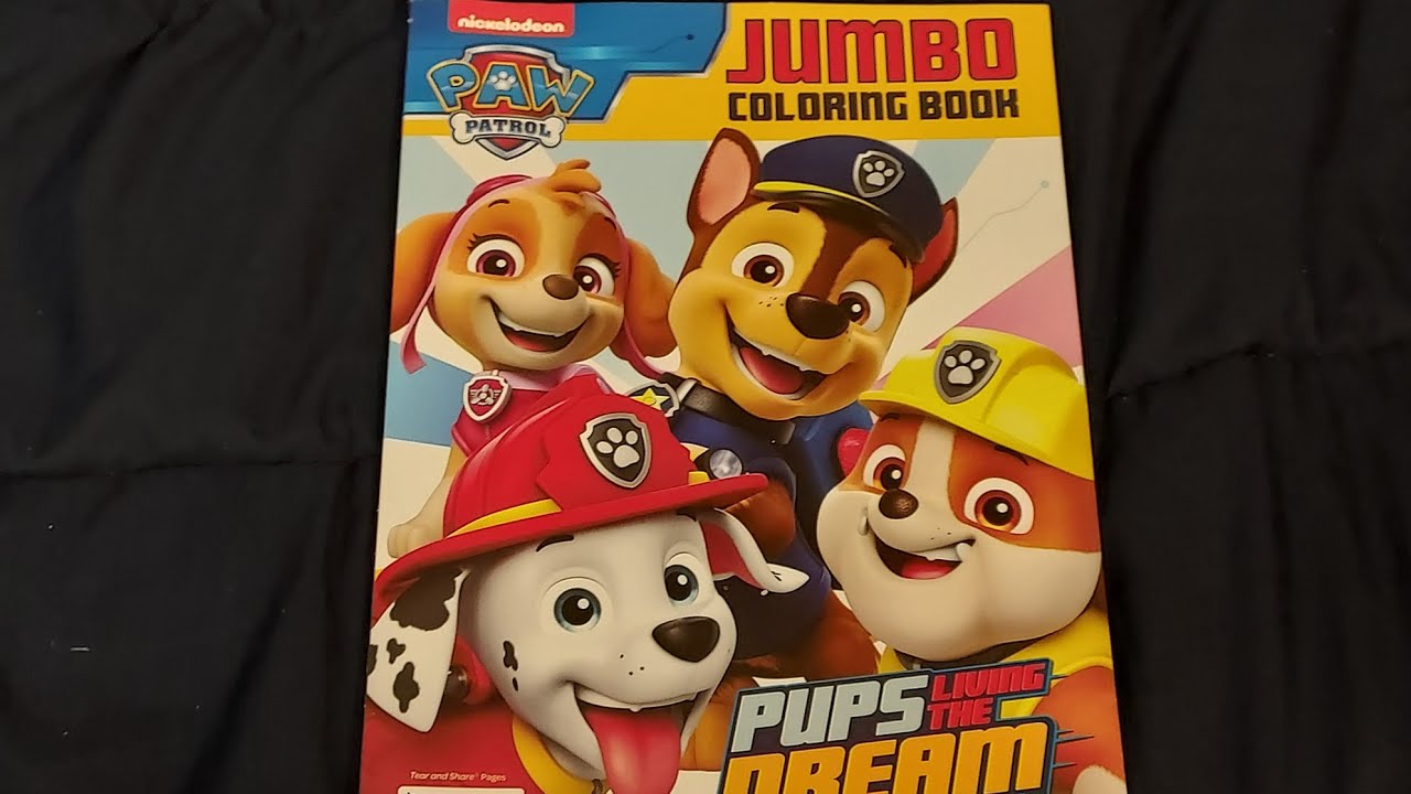 Paw Patrol: Pups Living The Dream Jumbo Coloring Book Review🐕 # ...