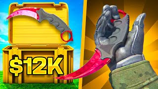 I UNBOXED A KARAMBIT RUBY FACTORY NEW ON THIS CASE! (TOP PULL)
