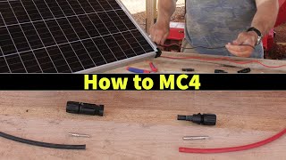 How to Assemble MC4 Connectors On Anything  | Harbor Freight 100W Solar Panels