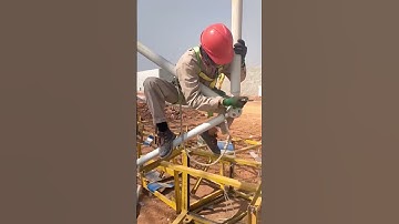 Bolt ball space frame installation site in Abuja #spaceframe #abuja #construction