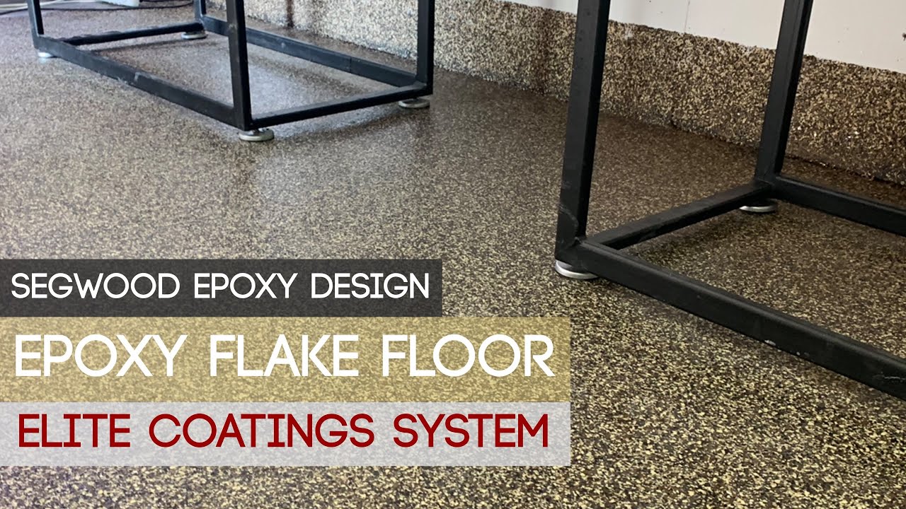 Epoxy Flake Floor Black Brown Beige Ideal For Exterior And