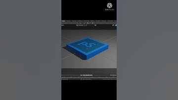 3D Model Photoshop logo making in blender