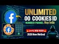 Number Panel দিয়ে Unlimited Facebook 00 Fnd Cookies আইডি বানানোর সহজ উপায় 🔥 | Cookies Method 2026