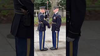 Tomb of the Unknown Soldier visit. Arlington National Cemetery.